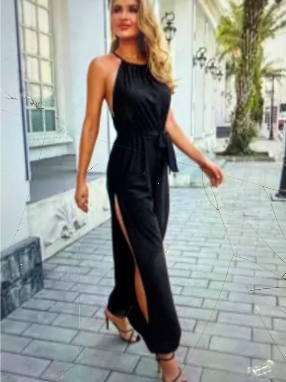 EILLY BAZAR⭐️ - 4 For $25 ⭐️Black Sleeveless Tie-Strap Jumpsuit by EVR - Relaxed